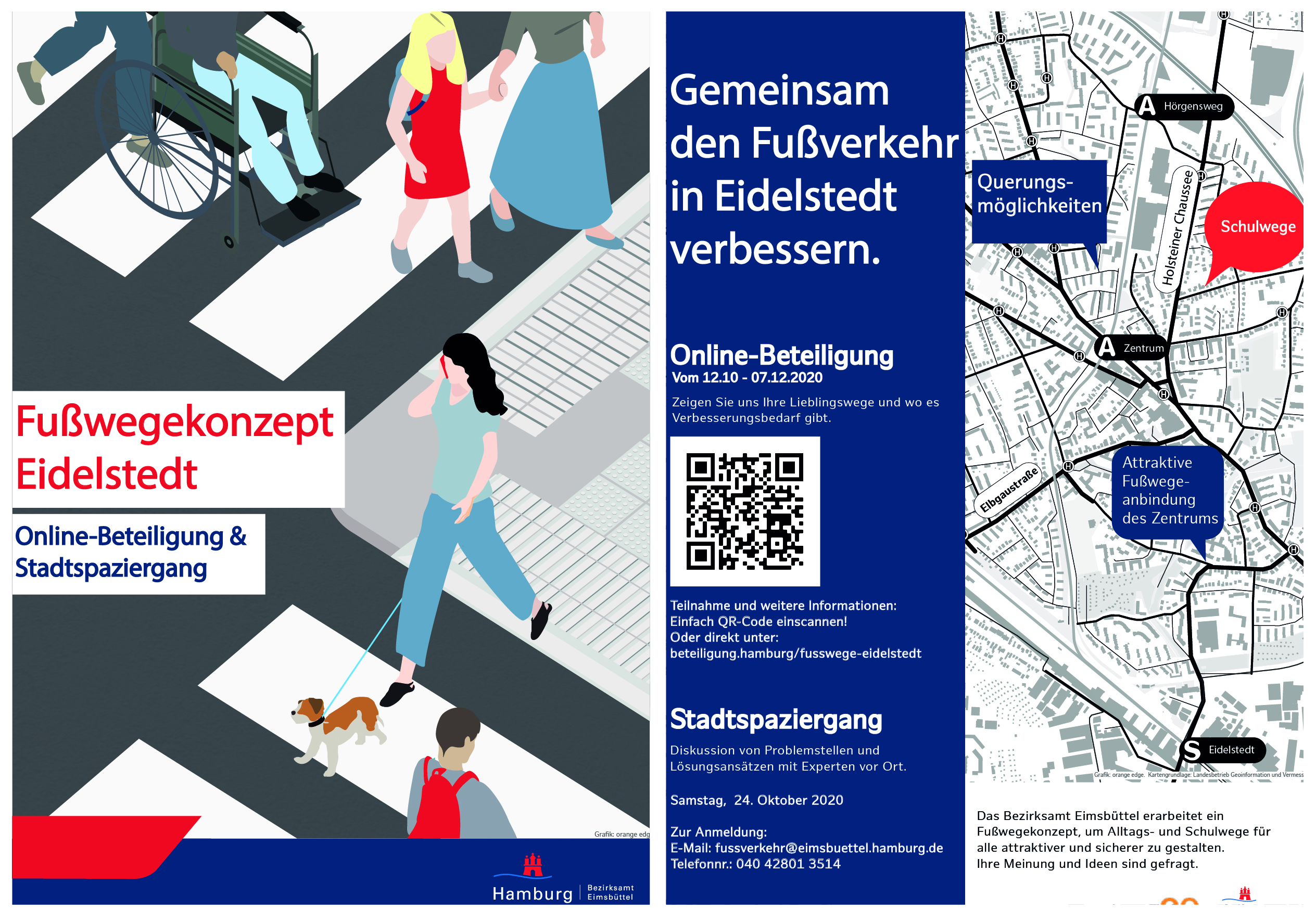 Flyer Beteiligung Fußwegekonzept Eidelstedt